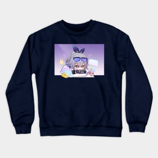 Honkai Star Rail Chibi Silver Wolf Gaming Crewneck Sweatshirt